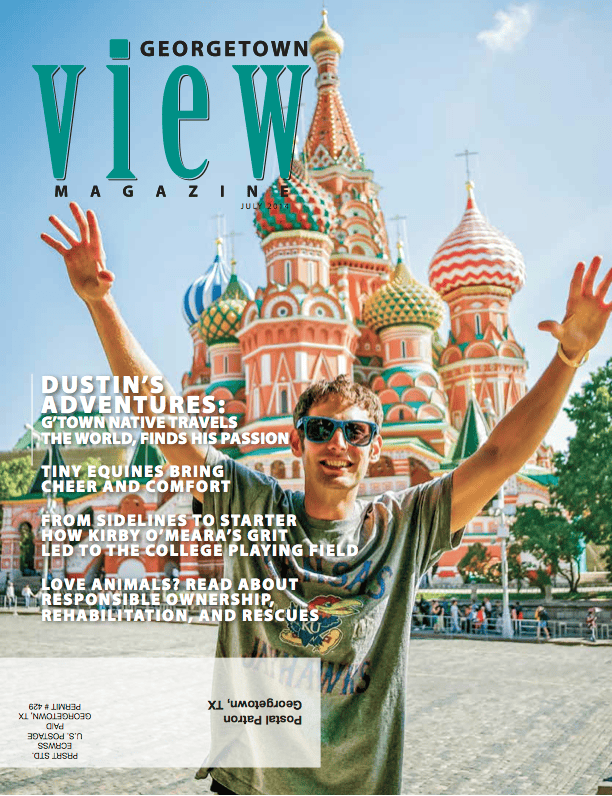 The cover of georgetown view magazine.